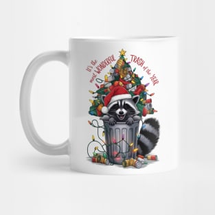 It’s the Most Wonderful Trash of the Year Raccoon Pun Mug